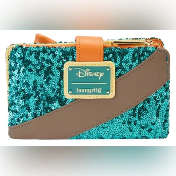 Loungefly Exclusive Princess Merida Sequin Mini Backpack and Wallet Set - Picture 10 of 11